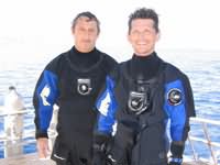 Divers in Dry suits