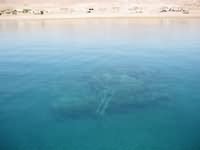 Calm water over the tank in Aqaba
