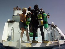 Dive platform with tec diver