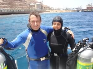 ready to go for 131m Dive in Aqaba
