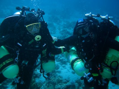 Return from Dorits Deep  104m dive