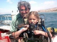 With dad