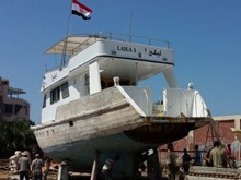 Laila One in dry dock