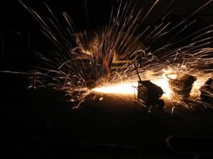The sparks fly!