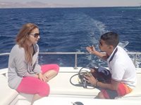 Divers on boat