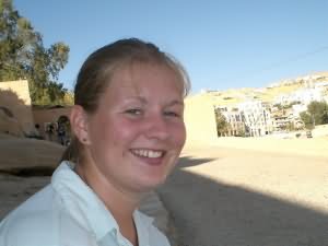 Suzy outside Petra