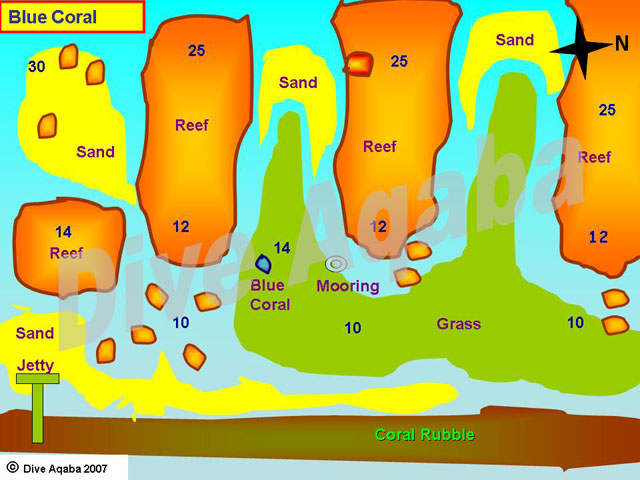 Dive site map