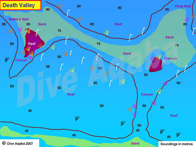 Dive site map