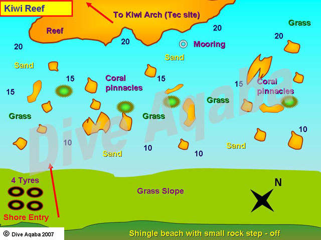 Dive site map