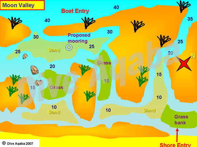 Dive site map
