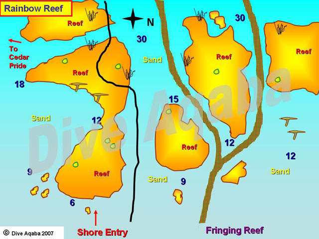 Dive site map