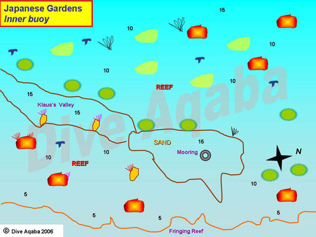 Dive site map