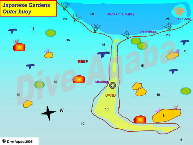 Dive site map