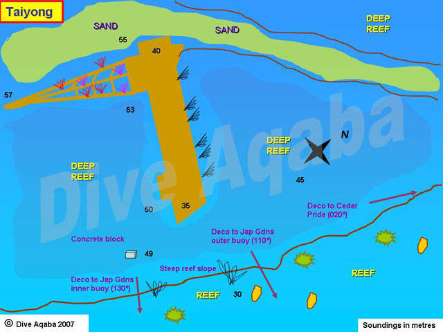 Dive site map