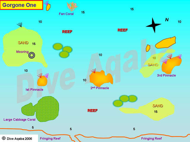 Dive site map