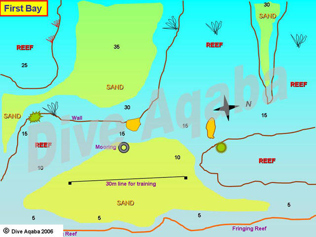Dive site map