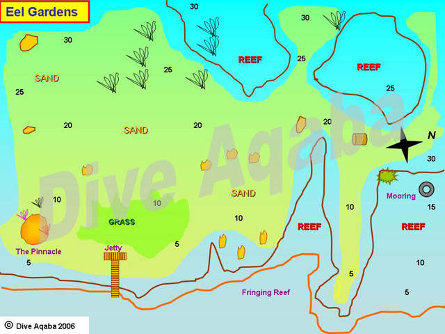 Dive site map