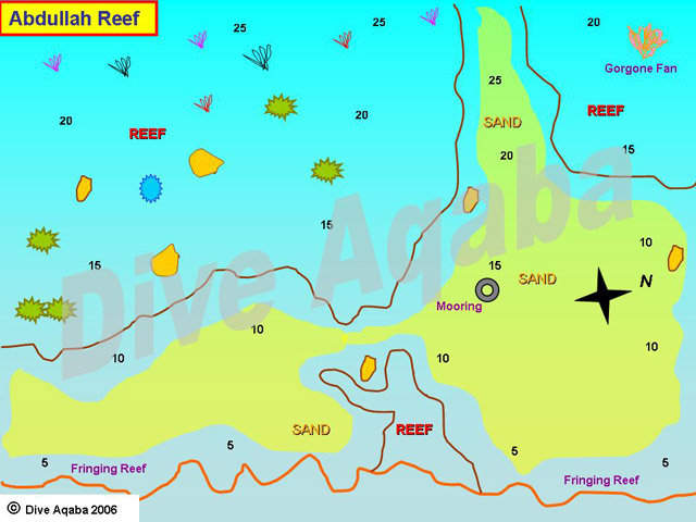 Dive site map