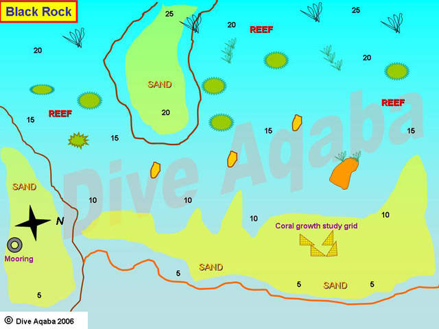 Dive site map