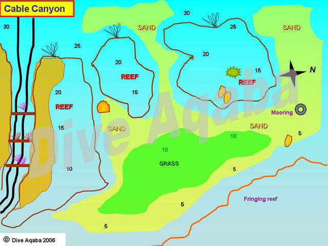 Dive site map