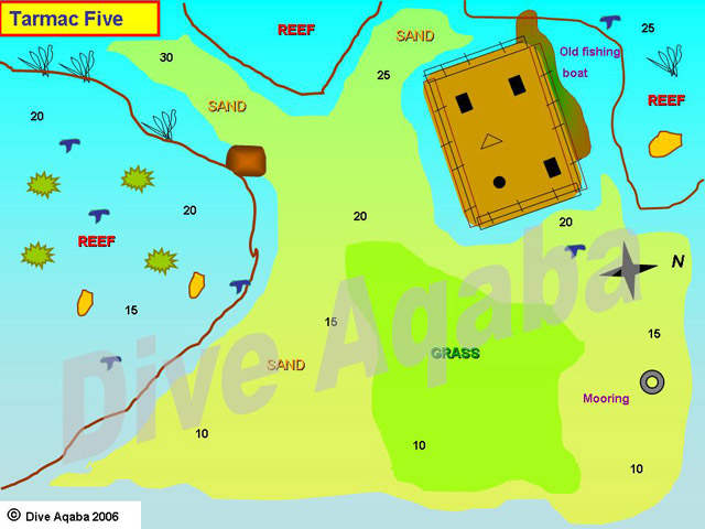 Dive site map
