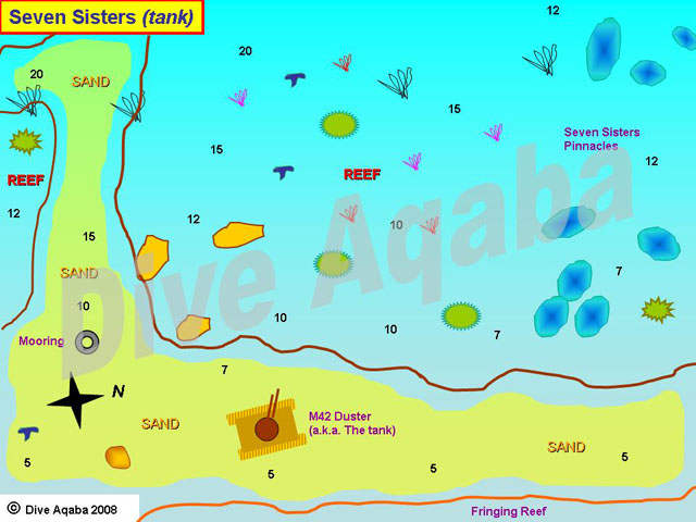 Dive site map
