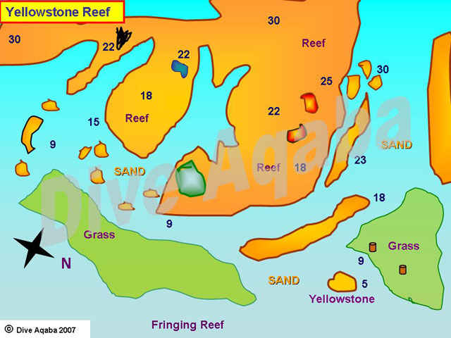 Dive site map