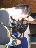 Night dive preparation