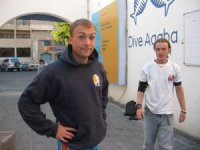 Ciaran at the dive center