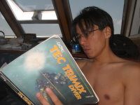 Naka studying