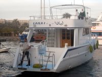 Back in her berth at the Yacht Club