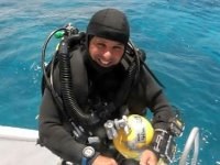 Diver on the dive deck