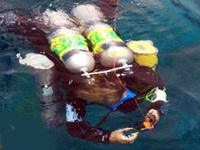 Tec diver on the surface