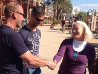 Dave congratulates candidates