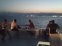 Boat at night