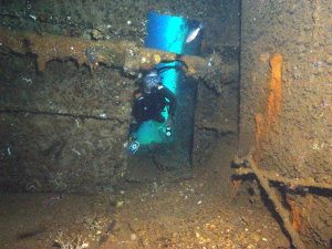 Inside wreck