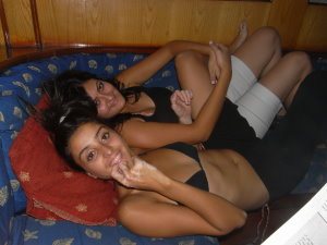 Catering staff relax