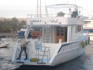 Back in her berth