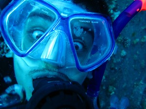 Crosseyed diver