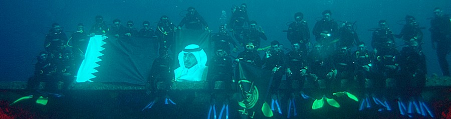 Group shot on the Cedar Pride Wreck NAPT group on wreck