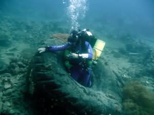 Tired diver!