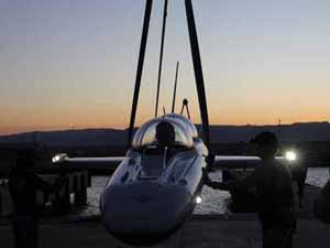 Super Falcon at night