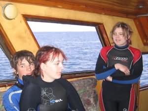 Erin on boat