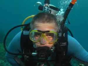 Guy underwater
