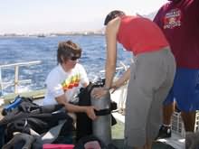 James helping