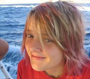 Lara on boat