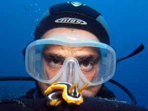 Omar with nudibranch