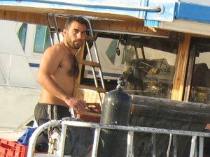 On the boat