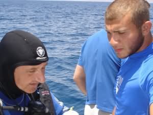team support for 131m Dive in Aqaba