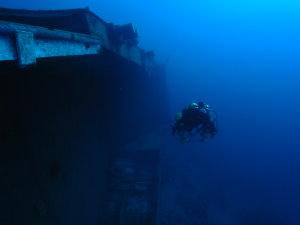 Trmix CCR diver on the Shorouk